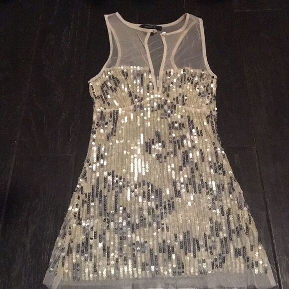 Arden B. Sexy Sleeveless Sheer Sequin Tank - Picture 1 of 6